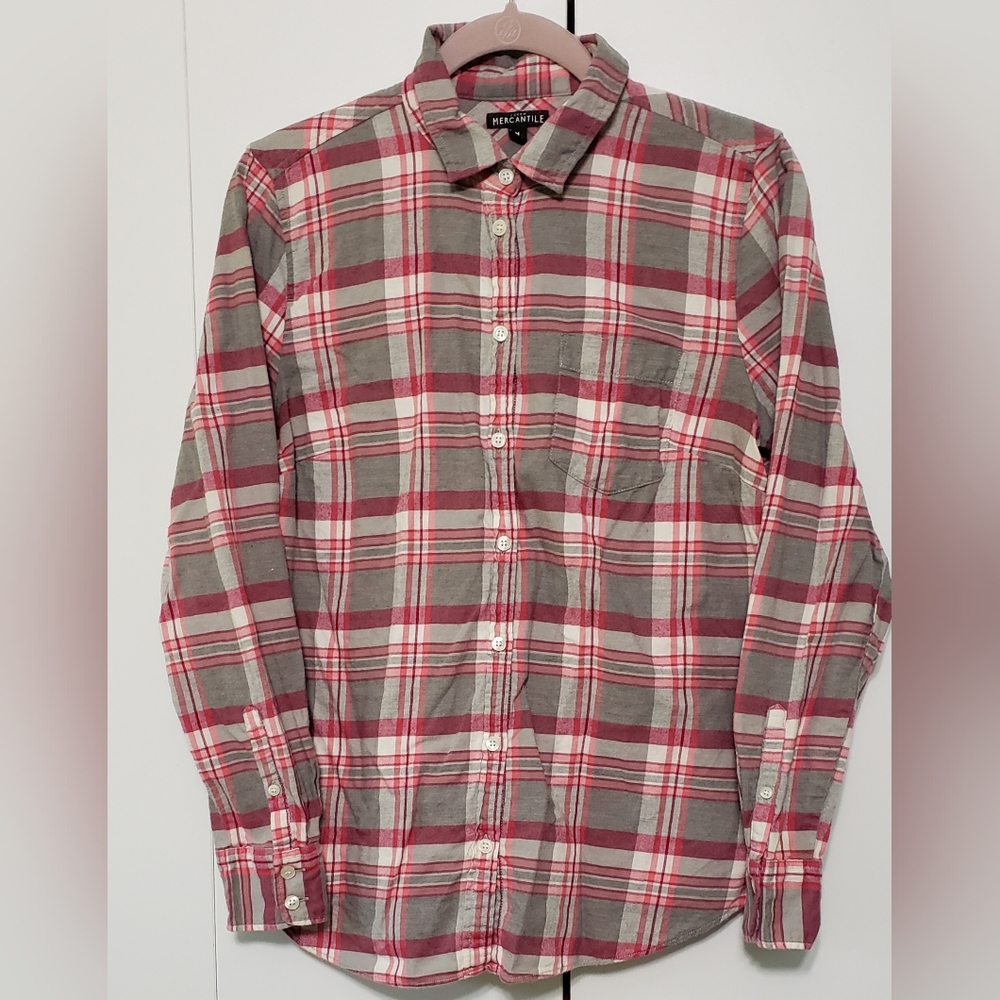 J Crew Mercantile Super Soft Cotton Flannel Shirt Size M J5247